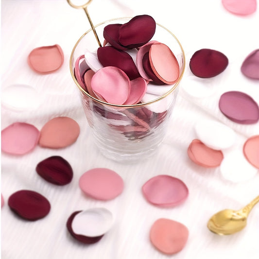 50/100/200 pcs (Mixed Color) Silk Satin Rose Petals