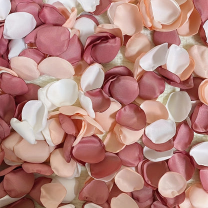 50/100/200 pcs (Mixed Color) Silk Satin Rose Petals