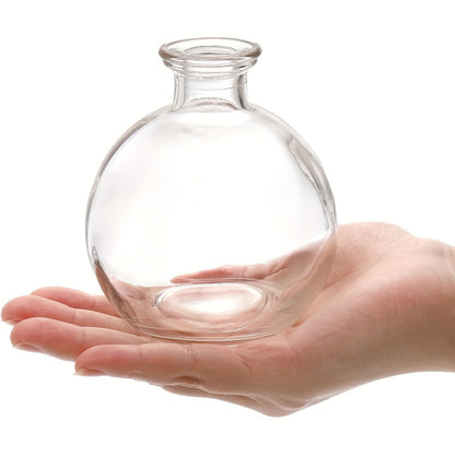 12pcs Small Glass Ball Bud Vases – Unique Mini Vases for Floral Arrangements & Weddings!