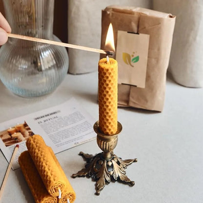 12-Pack Handmade Beeswax Candles