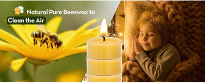 12-36 Pcs - Handmade Beeswax Tealight Candles