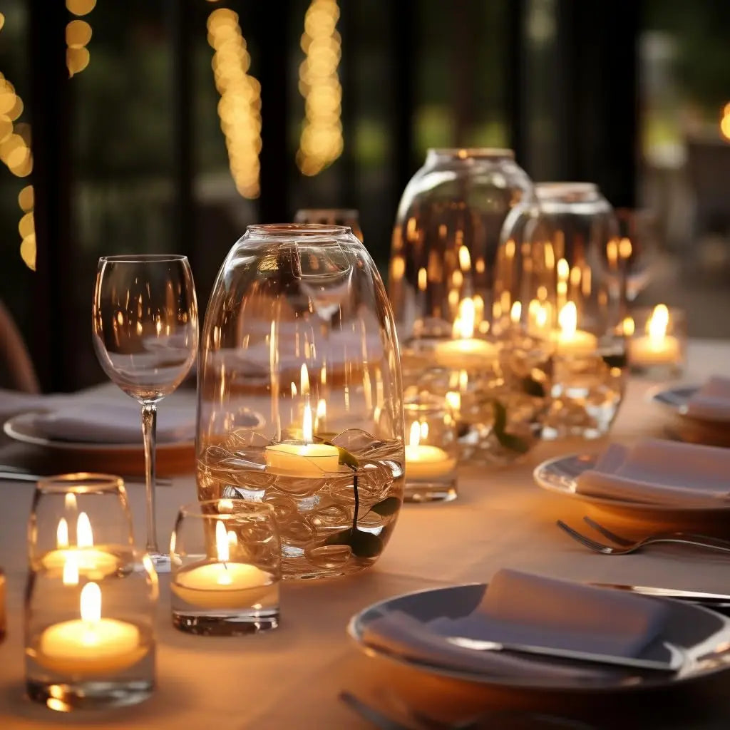 20-100pcs Floating Candles for Centerpieces