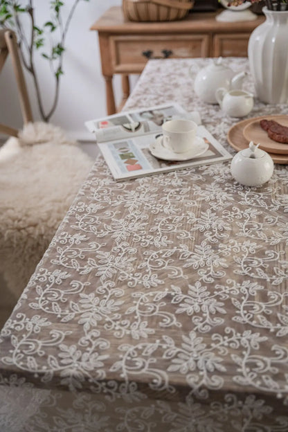 Exquisite Vintage Lace Tablecloth