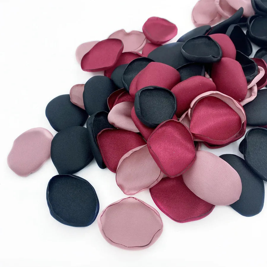 100pcs (Mixed Color) Silk Satin Rose Petals