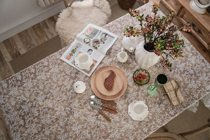 Exquisite Vintage Lace Tablecloth