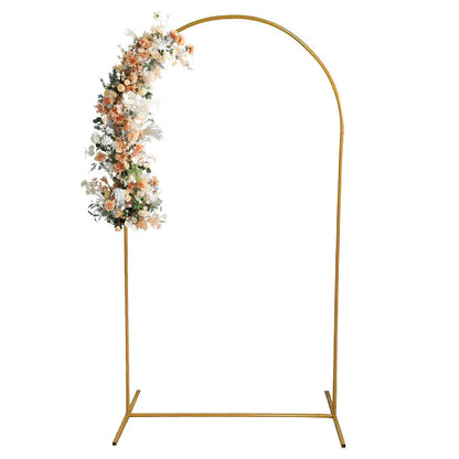 Soporte de arco para bodas dorado: marco de fondo elegante