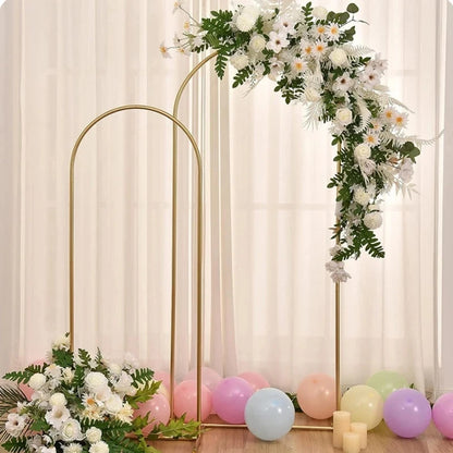 Gold Wedding Arch Stand – Elegant Backdrop Frame