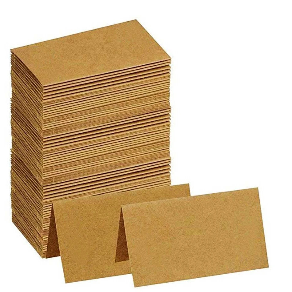 20/50/100Pcs Kraft Paper Place Cards