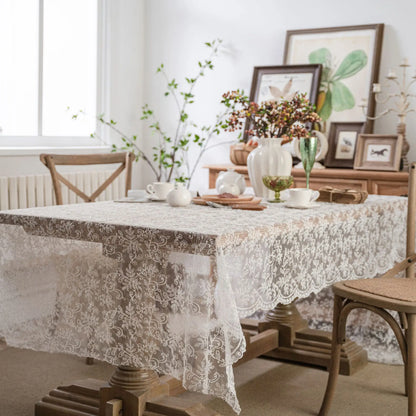 Exquisite Vintage Lace Tablecloth