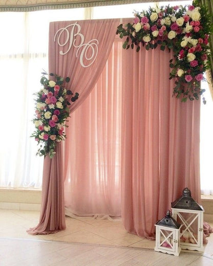 Wedding Drapes – Sheer Tulle Fabric for Ceremony Backdrop