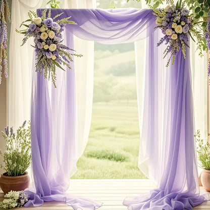 Wedding Drapes – Sheer Tulle Fabric for Ceremony Backdrop