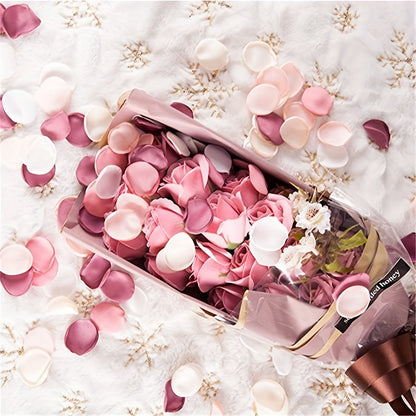 50/100/200 pcs (Mixed Color) Silk Satin Rose Petals